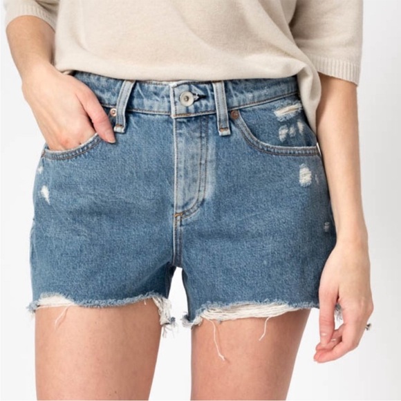rag & bone Pants - Rag & Bone Dre Shorts in Misha Destructed